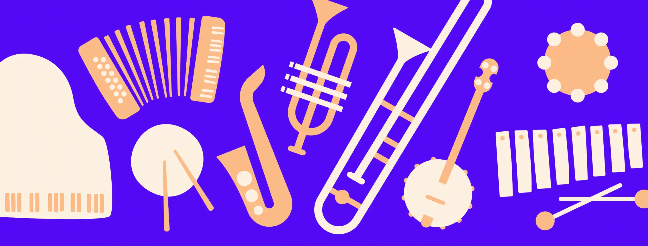 Composition d’illustrations pour l’identité du festival Jazz in Noyon