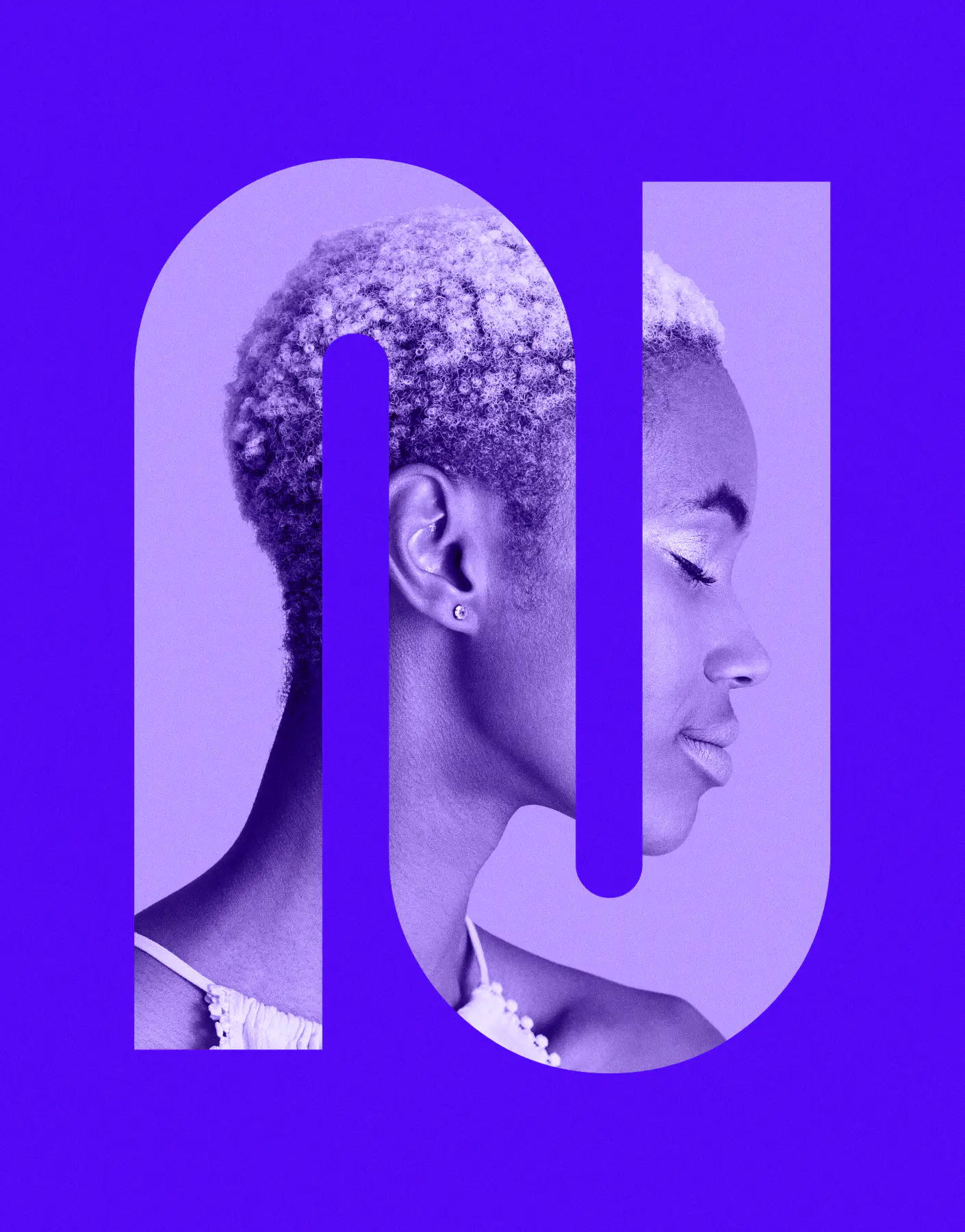 Photographie d’une artiste intégré dans le monogramme de Jazz in Noyon.