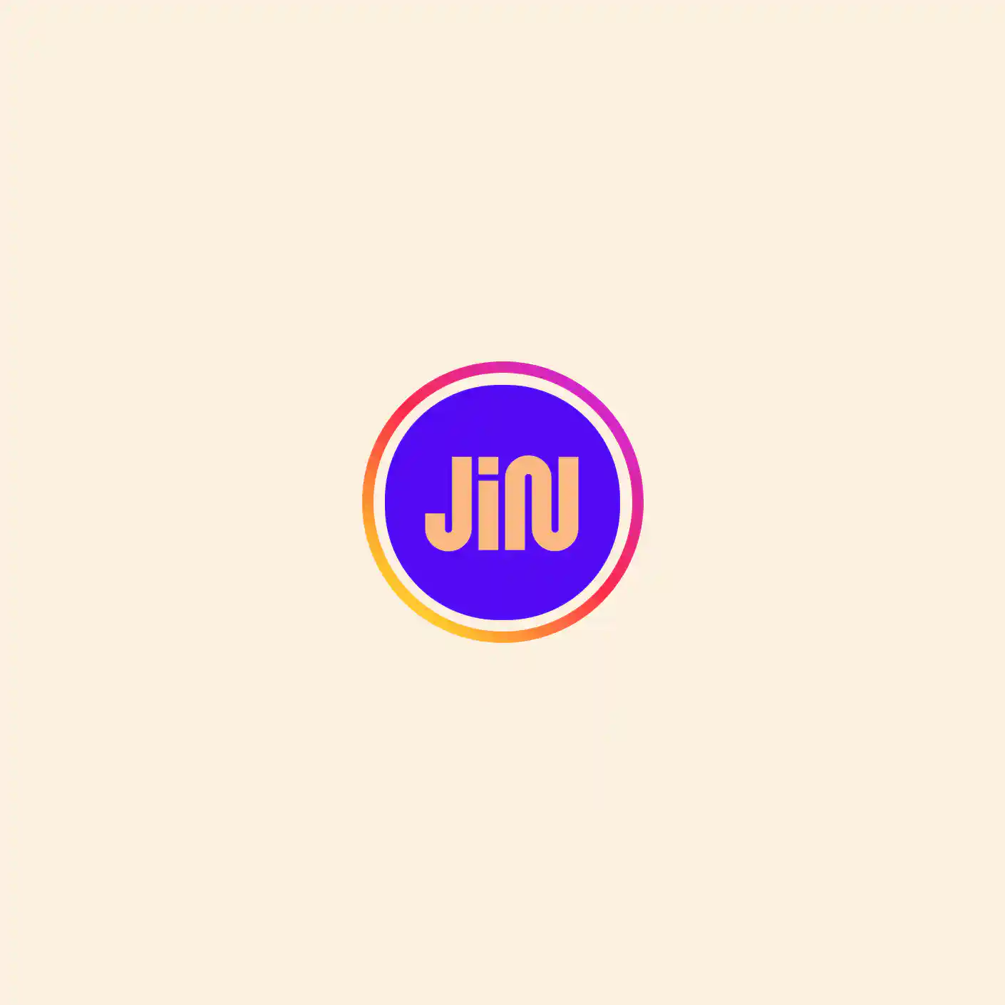 Logo compact circulaire pour le profil Instagram du festival Jazz in Noyon