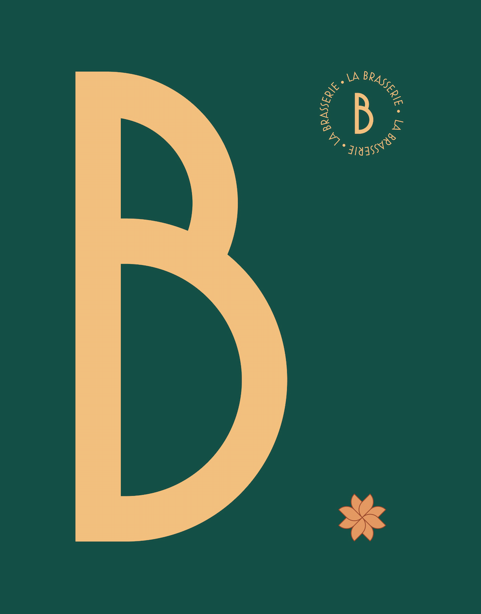 Monogramme B développés pour l’univers visuel de La Brasserie.