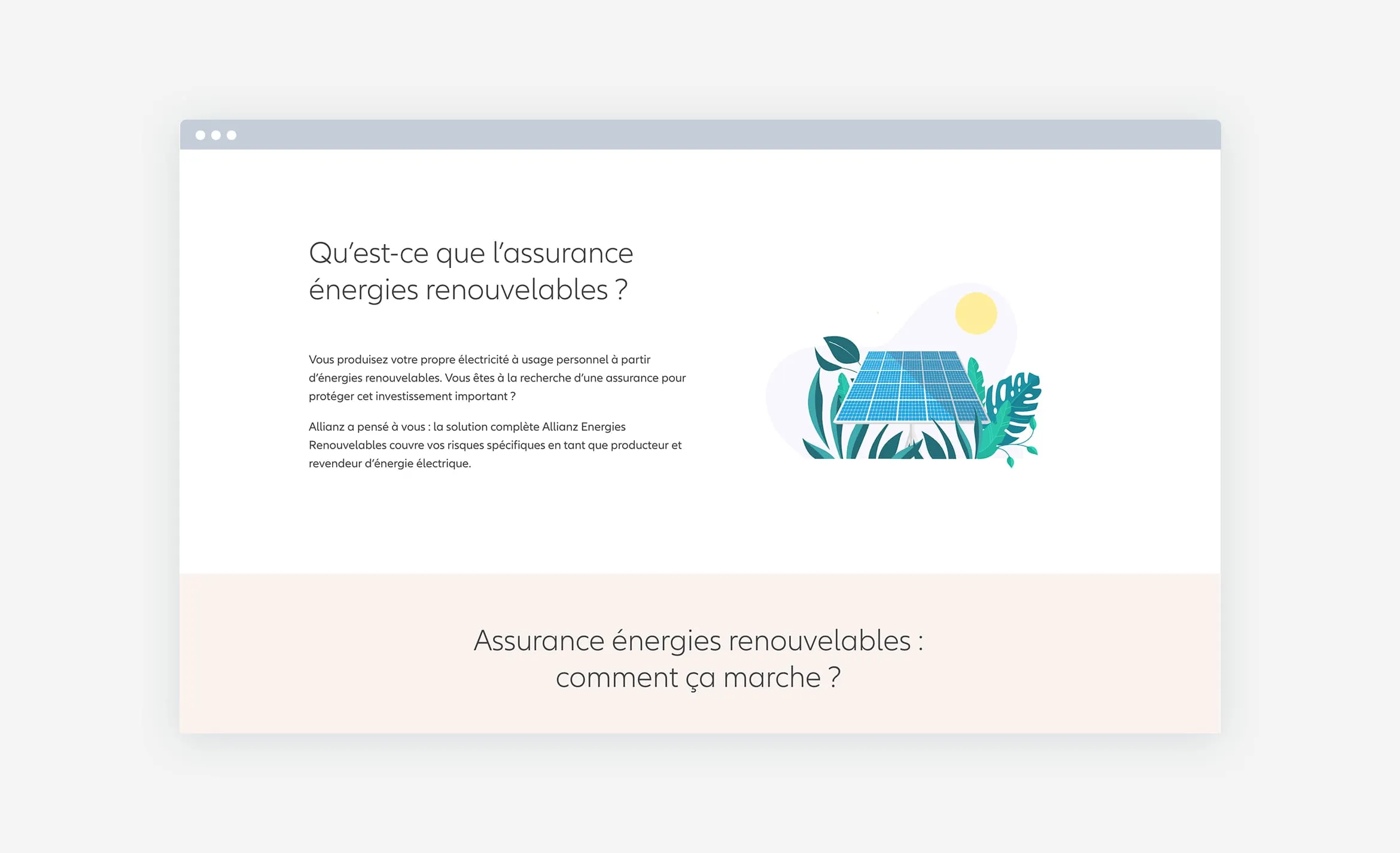 Mockup présentant une illustration pour les énergies renouvelables.