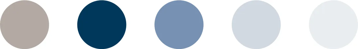 Palette de couleurs de la direction artistique.