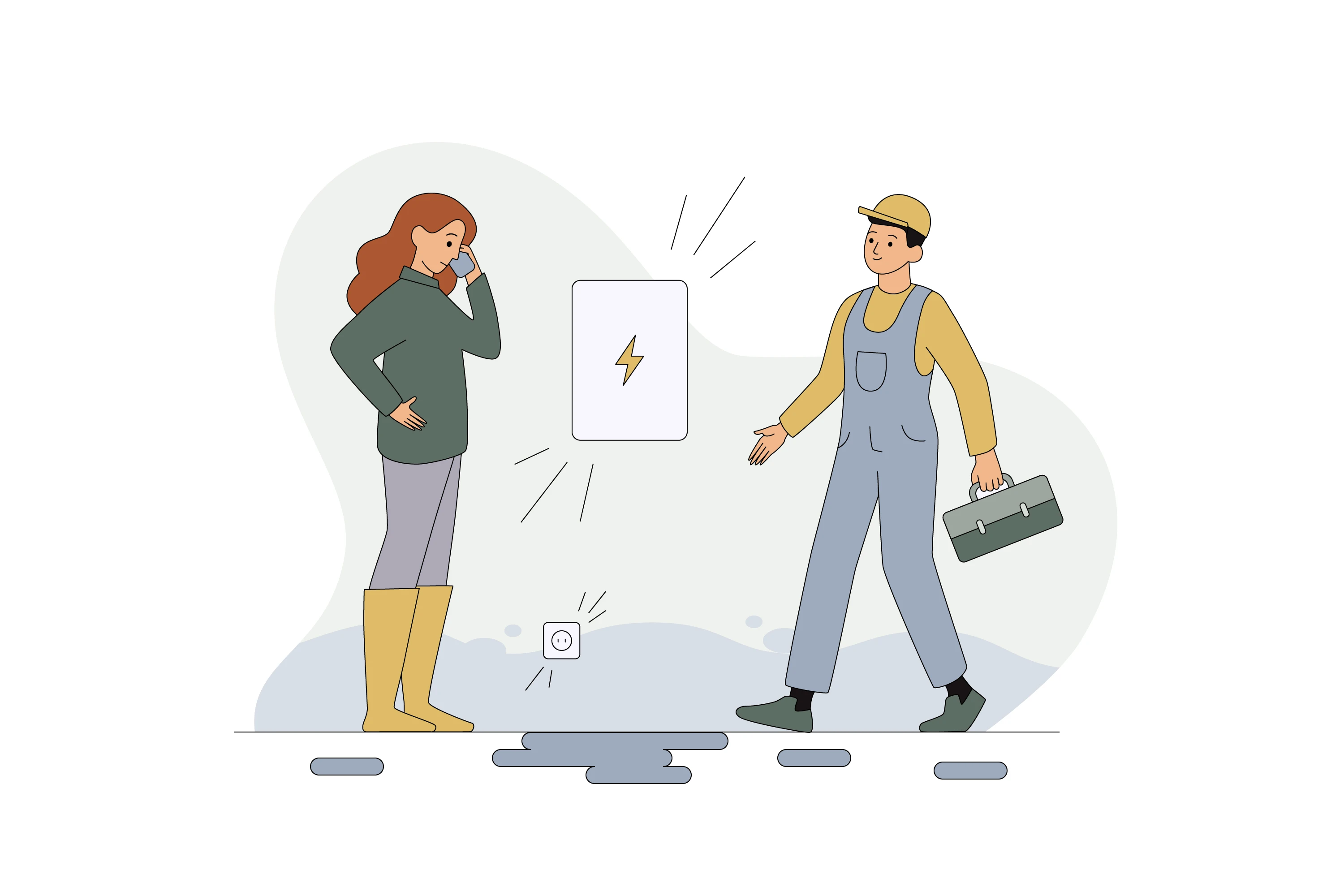 Illustration présentant le service de réparation.