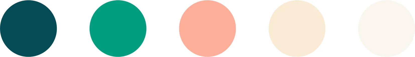 Palette de couleurs de l’identité visuelle du festival de musique Musique au bois.