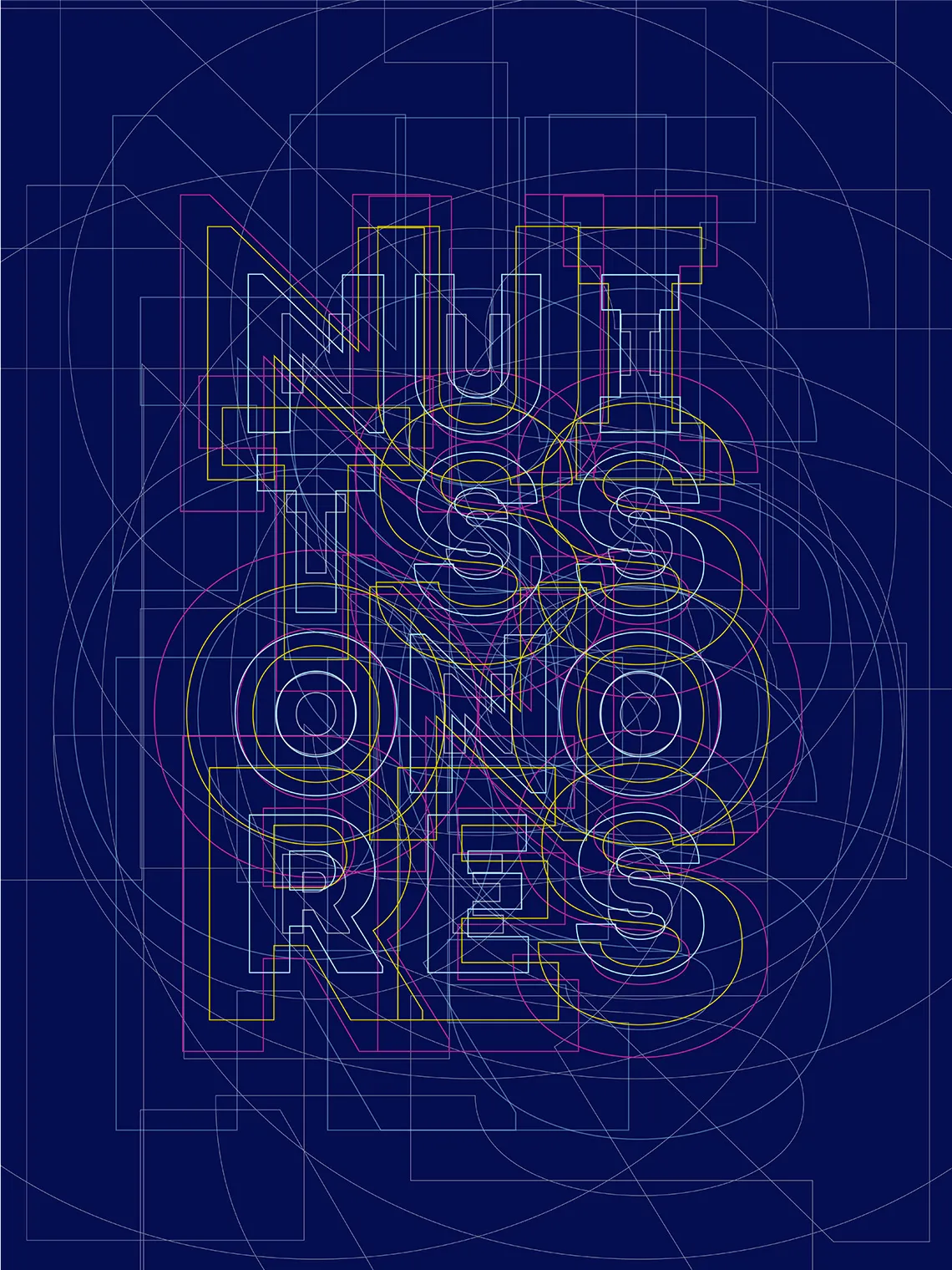 Variation graphique de l’affiche conçue pour le festival Nuits Sonores.